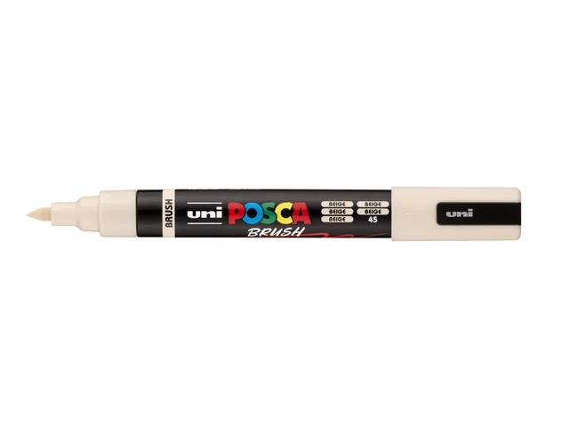 Paintmarker Uni POSCA PC-5BR brushpunt M beige