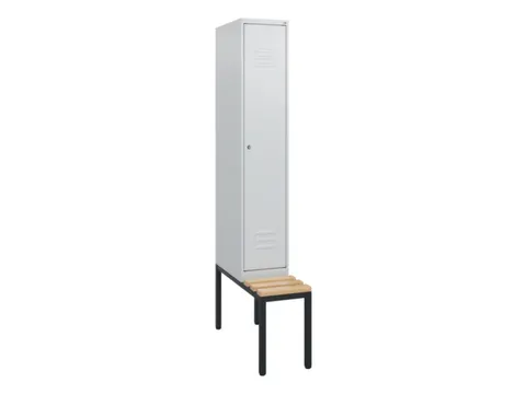 Armoire vestiaire avec banc HxlxP 1950x300x815mm 1compart.