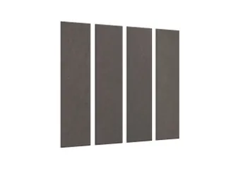 Akoestische PET-vilt wandtegels 30x120cm Donkergrijs 4 Stuks - 1