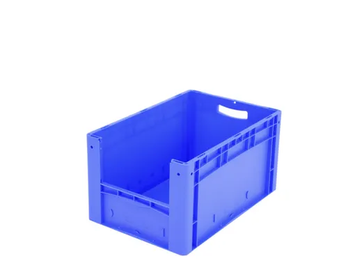 Euronorm Stapelkrat M. Grijpopening Pp 320x600x400mm Blauw