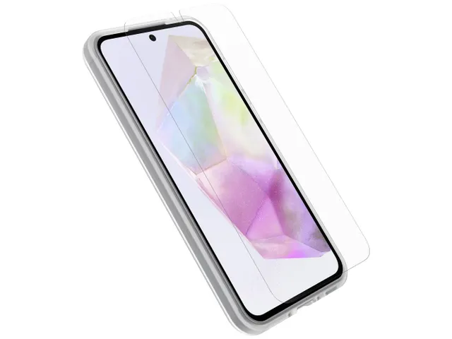 React Case + Beschermglas Galaxy A35 5g glashelder