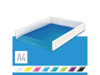 Brievenbak Leitz WOW wit/blauw C4 A4+ - 2