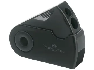 puntenslijper Faber-Castell "Sleeve" zwart 2-gaats - 1