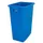 afvalverzamelaar,60l,HxBxD 580x320x460mm,romp PP blauw,gesloten