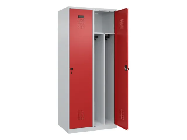 locker voor scheiding van kleding,HxBxD 1850x800x500mm,2vak