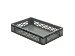 Euronorm-stapelbak 22l H X L X B 120x600x400mm Grijs