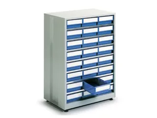 Stellingkast Hxbxd 410X605X870Mm 24Bakken Blauw Frame Ral7035 - 2