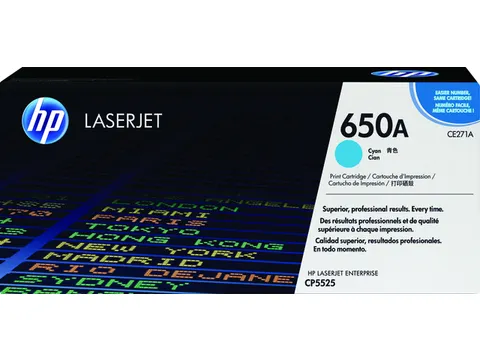 Tonercartridge HP CE271A 650A blauw