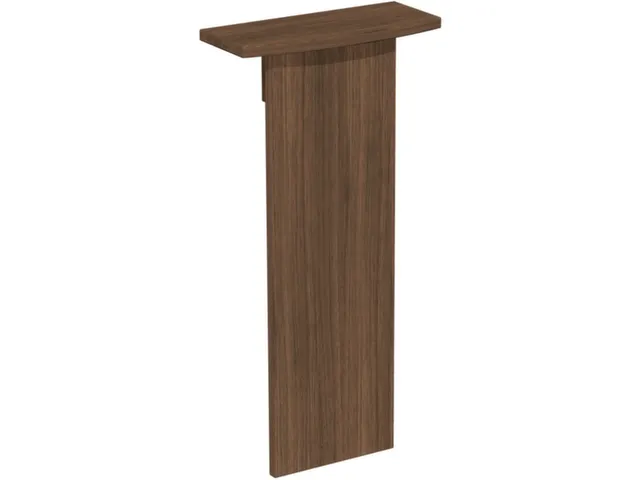 designelement,v. balie,B 500mm,hout,notenboom