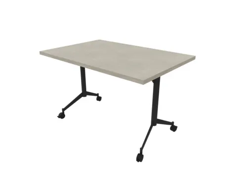 klaptafel,HxBxD 750x1200x700mm,hoekig,T-voet donkergrijs,ovale buis