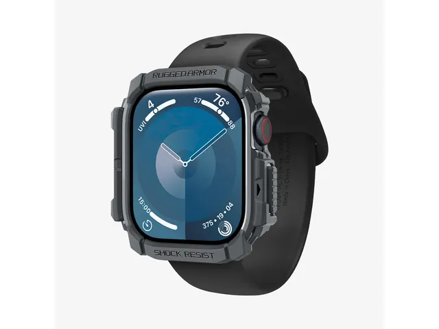 Spigen Rugged Armor Apple Watch 10 46mm Donkergrijs