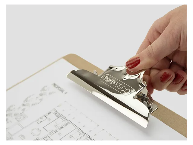 klembord A4+ hardboard bruin