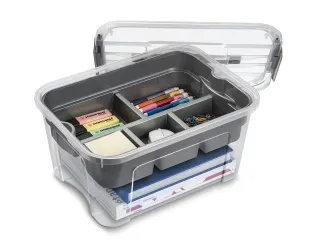 Combibox CEP 13-vaks 29 x21 x18 cm alles-in-één opberger grijs - 2