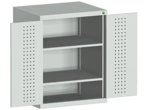 kast met geperforeerde platen,HxBxD 1000x800x650mm,2xStalen bodem