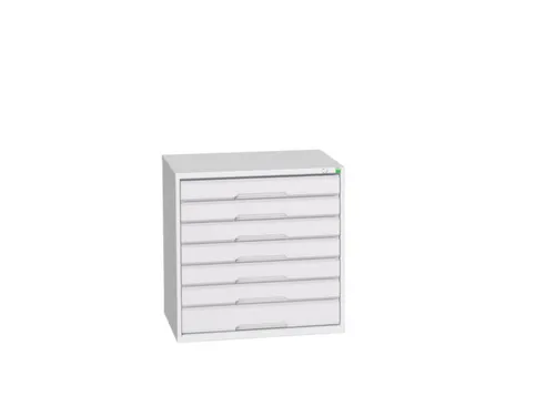 ladekast HxBxD 800x800x550mm 7laden romp RAL7035 front RAL7035