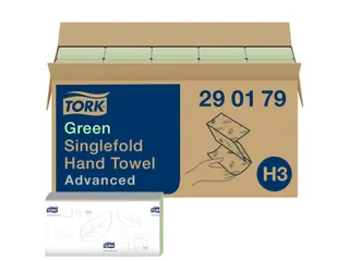 Tork 290179 Handdoek Singlefold H3 Z-vouw Advanced Groen 15x250 vel - 4