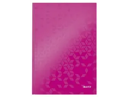 Notitieboek Leitz WOW A4 lijn roze