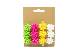 Mini strikken groen/roze/geel/wit 12 stuks