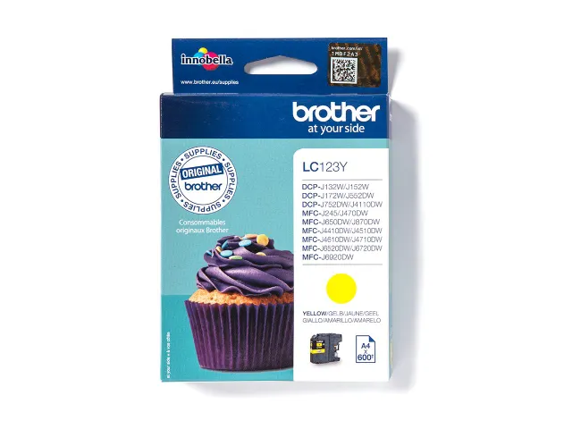 Inktcartridge Brother LC-123Y geel
