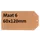Label karton nr 6 200gr 60x120mm chamois 1000 stuks