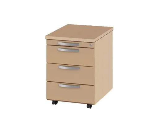 Ladenblok 580x420x600 1materiaallade 3laden Cilinderslot Beuken
