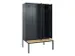 locker met bank,voor scheiding van kleding,HxBxD 2120x1200x815mm,4vak