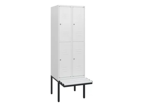 Dubbeldekse dekenkist,HxBxD 1950x600x815mm,2x2vak.,vak B 300mm