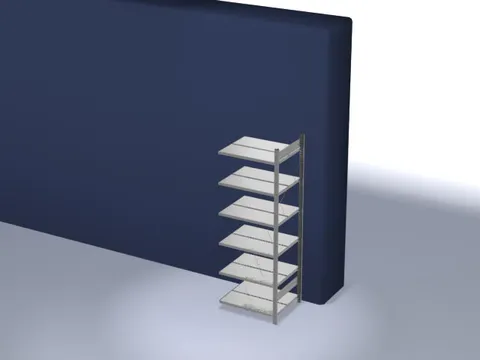 dossierstelling,aanbouwveld,HxBxD 2000x760x635mm,vaklast 90kg