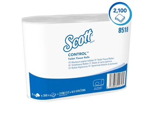 Toiletpapier Scott Control 3-laags 350vel wit 8518