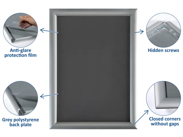Cadre clipsable Europel A3 25mm noir