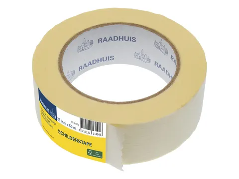 Schilderstape Raadhuis 38mm x 50m papier universeel