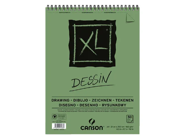 Tekenpapier Canson XL Drawing 50vel 160gr A4 wit