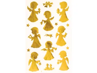 Etiket Z-design Christmas gouden engeltjes - 2 vel - 3