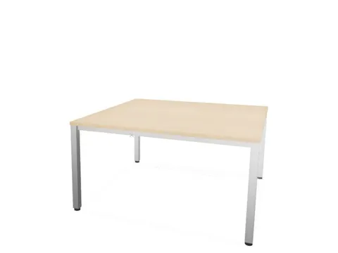 vergadertafel,HxBxD 740x1400x1400mm,hoekig,NE-esdoorn