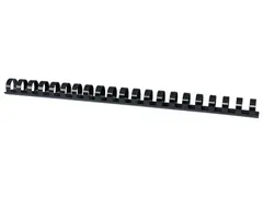 Bindruggen plastic A4 100 stuks 16mm (145 vellen) zwart