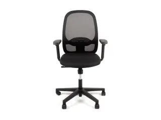 Bureaustoel EN1335 Linea Grace 01 zwart/zwart met 1D armleuning - 2