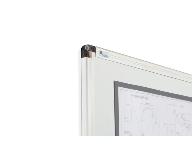 Whiteboard Rocada 90x120cm emaille wit magnetisch