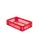 Euronorm-stapelbak 26l 145x600x400mm Wanden/bodem Opengewerkt Rood