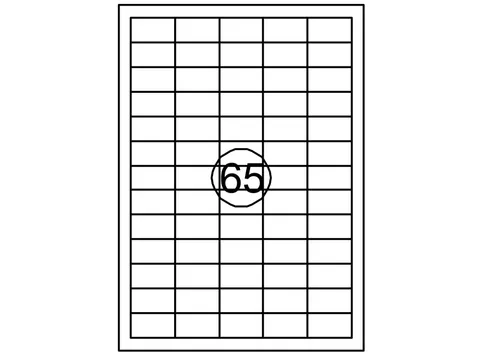 Etiket Quantore 38x21.2mm Wit 975 stuks