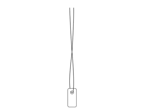 HERMA 6931 Hanglabel 7x15mm Wit karton met wit draad 1000 stuks