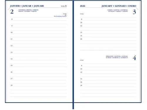 Agenda 2027 Ryam Memoplan 1 Mundior 1dag/1pagina zwart