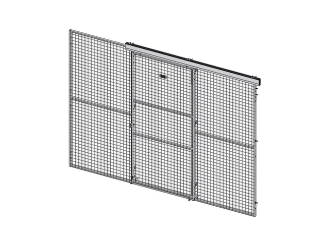schuifdeur,v. scheidingswandsysteem,HxB 2200x900mm,hangslot,staal