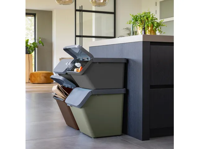 Sigma Home sorteer unit 45L bruin - 49,3x38,8x29,8cm