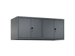 opzetkast,v. locker,4vak.,vak B 300mm,HxBxD 500x1200x500mm,vleugeldeur