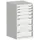ladekast HxBxD 1000x525x525mm 7laden romp RAL7035 front RAL7035