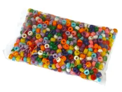 Bouhon parels, rond, kunststof, 1000 stuks, assorti