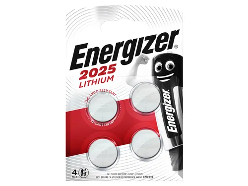 Batterij Energizer knoopcel 4x CR2025 lithium
