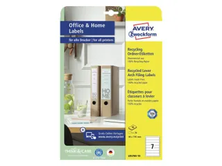 Etiket Avery Zweckform LR3427-10 105x74 mm recycled Wit 80 stuks - 2