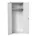 Lockerkast 2000x800x550mm 1 vak, dubbele vleugeldeur, RAL7035