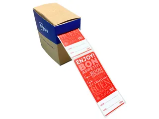 Etiket Avery sluitzegel met breukindicatie rood 40x95mm 250 stuks - 5
